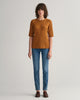 MID BLUE BROKEN IN, SLIM SUPER STRETCH JEANS, FRONT-VIEW BY GANT AU.