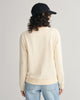 LINEN, REG TONAL SHIELD C-NECK SWEAT, BACK-VIEW BY GANT AU.