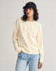 LINEN, REG TONAL SHIELD C-NECK SWEAT, FRONT-VIEW BY GANT AU.