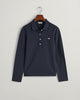 EVENING BLUE, SLIM SHIELD LS PIQUE POLO, FLAT-LAY BY GANT AU.