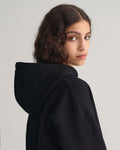 BLACK, REL ARCHIVE SHIELD HOODIE, CLOSE-UP BY GANT AU.