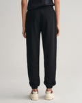BLACK, SHIELD SWEATPANTS, BACK-VIEW BY GANT AU.