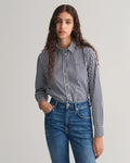 CLASSIC BLUE, REG POPLIN GINGHAM SHIRT, FRONT-VIEW BY GANT AU.
