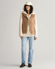 WARM KHAKI, LIGHT DOWN VEST BY GANT AU.