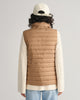 WARM KHAKI, LIGHT DOWN VEST, BACK-VIEW BY GANT AU.