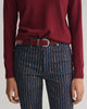 PLUMPED RED, ELASTIC BRAIDED BELT BY GANT AU.