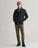 BLACK, QUILTED WINDCHEATER BY GANT AU.