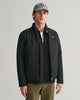 BLACK, QUILTED WINDCHEATER, FRONT-VIEW BY GANT AU.