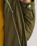 MODEL WEARING QUILTED WINDCHEATER