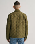 JUNIPER GREEN, QUILTED WINDCHEATER, BACK-VIEW BY GANT AU.