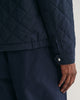 EVENING BLUE, QUILTED WINDCHEATER, CLOSE-UP BY GANT AU.