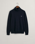 EVENING BLUE, CLASSIC COTTON ROLLERNECK, FLAT-LAY BY GANT AU.