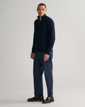 EVENING BLUE, COTTON WOOL RIB HZ BY GANT AU.