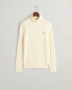 CREAM, COTTON CABLE TURTLE NECK, FLAT-LAY BY GANT AU.