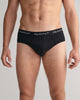 BLACK, BRIEF 3-PACK, FRONT-VIEW BY GANT AU.