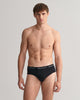 BLACK, BRIEF 3-PACK, BACK-VIEW BY GANT AU.