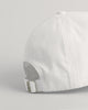 WHITE, UNISEX. SHIELD HIGH CAP, CLOSE-UP BY GANT AU.