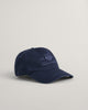 EVENING BLUE, UNISEX. TONAL ARCHIVE SHIELD CAP, FRONT-VIEW BY GANT AU.