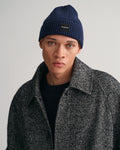MARINE, UNISEX. COTTON RIB KNIT BEANIE BY GANT AU.