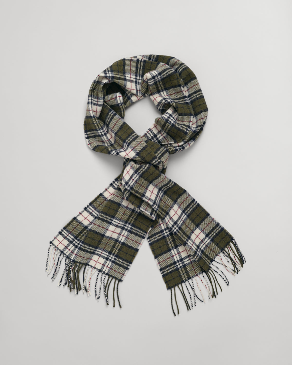 DARK CACTUS, MULTI CHECK SCARF, CLOSE-UP BY GANT AU.
