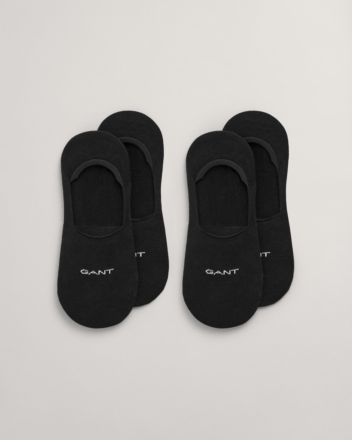 BLACK, INVISIBLE SOCKS 2-PACK BY GANT AU.