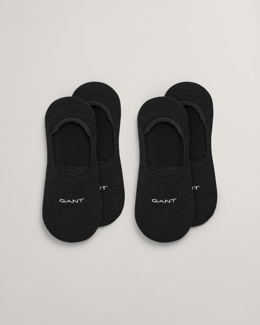 BLACK, INVISIBLE SOCKS 2-PACK BY GANT AU.