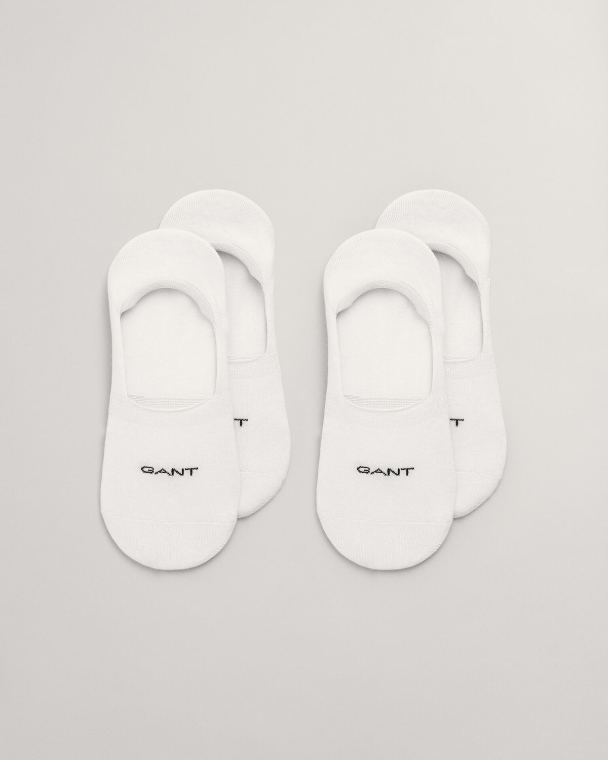 WHITE, INVISIBLE SOCKS 2-PACK BY GANT AU.