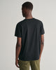 BLACK, REG TONAL SHIELD SS T-SHIRT, BACK-VIEW BY GANT AU.