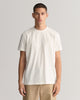 EGGSHELL, REG TONAL SHIELD SS T-SHIRT, FRONT-VIEW BY GANT AU.