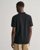 BLACK, REG CONTRAST PIQUE SS POLO, BACK-VIEW BY GANT AU.