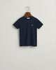 EVENING BLUE, SHIELD SS T-SHIRT BY GANT AU.