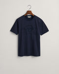 EVENING BLUE, TONAL AS SS T-SHIRT BY GANT AU.