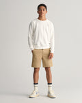 DARK KHAKI, CHINO SHORTS BY GANT AU.