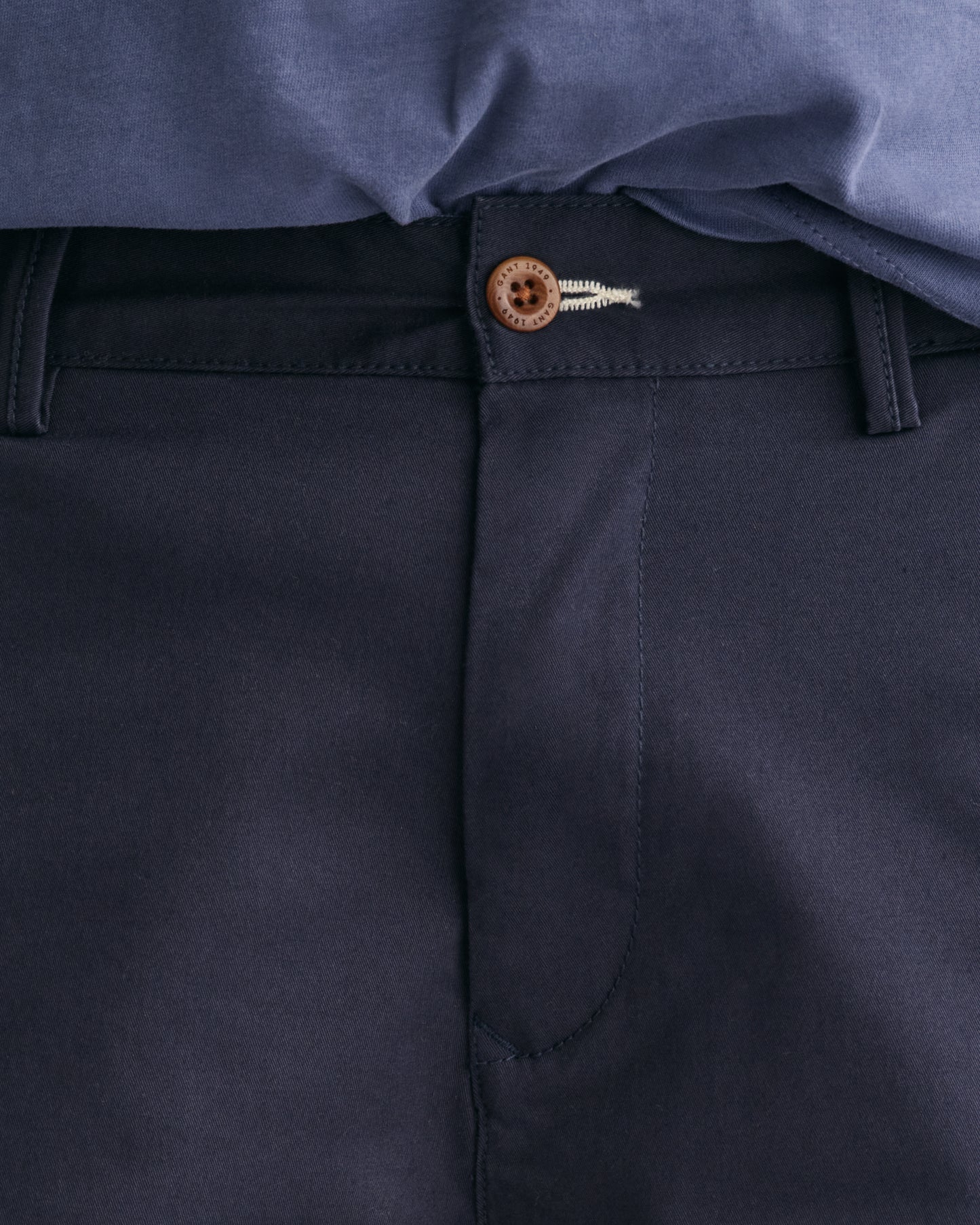 MODEL WEARING CHINO SHORTS