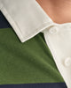 PINE GREEN, REG SHIELD BARSTRIPE HEAVY RUGGER, CLOSE-UP BY GANT AU.