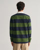 PINE GREEN, REG SHIELD BARSTRIPE HEAVY RUGGER, BACK-VIEW BY GANT AU.