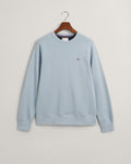 DOVE BLUE, REG SHIELD C-NECK SWEAT, FLAT-LAY BY GANT AU.