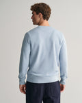 DOVE BLUE, REG SHIELD C-NECK SWEAT, BACK-VIEW BY GANT AU.
