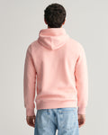 BUBBELGUM PINK, REG SHIELD HOODIE, BACK-VIEW BY GANT AU.