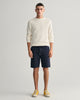 EVENING BLUE, REG SHIELD SWEAT SHORTS, FRONT-VIEW BY GANT AU.