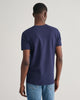 EVENING BLUE, SLIM PIQUE SS T-SHIRT, BACK-VIEW BY GANT AU.