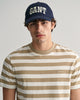 DRIED KHAKI, STRIPE SS T-SHIRT, CLOSE-UP BY GANT AU.