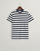 EVENING BLUE, STRIPE SS T-SHIRT, FLAT-LAY BY GANT AU.