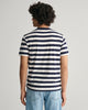 EVENING BLUE, STRIPE SS T-SHIRT, BACK-VIEW BY GANT AU.