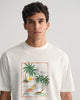 EGGSHELL, HAWAII PRINTED GRAPHIC SS T-SHIRT, CLOSE-UP BY GANT AU.