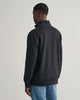 BLACK, LOGO SCRIPT JERSEY HALFZIP, BACK-VIEW BY GANT AU.