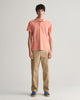 PEACHY PINK, SUNFADED PIQUE SS RUGGER BY GANT AU.