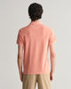 PEACHY PINK, SUNFADED PIQUE SS RUGGER, BACK-VIEW BY GANT AU.