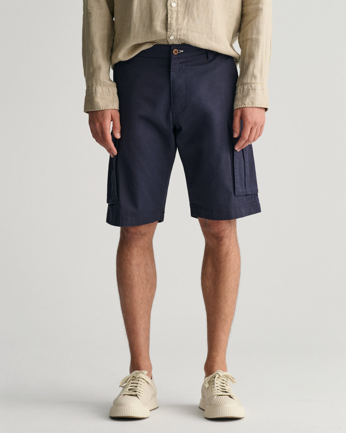 Relaxed Fit Twill Cargo Shorts