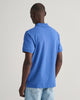 RICH BLUE, REG CONTRAST PIQUE SS POLO, BACK-VIEW BY GANT AU.